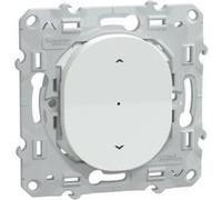 Interrupteur mécanisme OVALIS blanc 4 A zigbee pour volet roulant - SCHNEIDER ELECTRIC - S320567W Blanc G