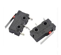 Interrupteur Micro Tactile Mini 3 Broches Momentané NO+NC 125VAC 250VAC avec à Levier de 20mm Long