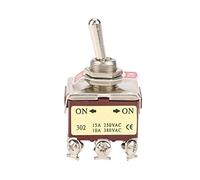 Interrupteur Miniature 3PDT 15A/250V 9 Broches ON-ON pour Équipement Industriel, Voiture et Bateau