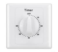 interrupteur minuterie, interrupteur temporisé 60 minutes 100 ~ 240 V étanche, compte à rebours mécanique électronique, LED indicateur minuterie interrupteur, prise de contrôle de minuterie mécanique