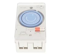 Interrupteur minuterie mécanique, PC durable, 12,2x7,1x5cm, 100-240V - Haute précision, anti - interférence, pour maison et extérieur