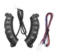 Interrupteur Mode Muet Audio Boutons Commande Au Volant À Distance Idéal Pour Great Pour Wall Pour Hover H3 H5 2010-2013 Bouton Commande Volant Multifonction(Le noir)