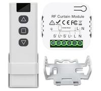 Interrupteur Module Volet Roulant Sans Fil: Kit De Commande De Volet Roulant Sans Fil, Commutateur De Commande à Distance De Moteur Ac Sans Fil Avec Télécommande RF + Module Récepteur Pour Stores