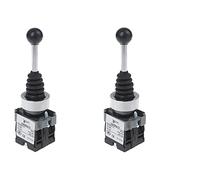 Interrupteur momentané Interrupteur à bouton-poussoir croisé 2NO 2 positions XD2-PA12 XD2-PA22, interrupteur joystick autobloquant verrouillage, 1 électronique(XD2-PA12)