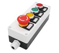 Interrupteur momentané TWTADE/rouge jaune vert + rouge Mushroom d'urgence Stop 1NC 1NO Latching Push Button Station 440 V 10 A (garantie de qualité pour 3 ans) hz-11SRYG