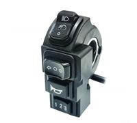 Interrupteur multifonction 4 en 1 pour klaxon, clignotant, 9 broches pour VTT, tracteur, bateau, panneau de commande marin, noir, 6,2 x 2,25 cm