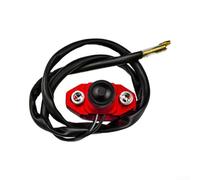 Interrupteur multifonction de 22 mm pour guidon de moto avec phare, pour contrôle du klaxon, et bouton de réinitialisation automatique (Kg-033 rouge)