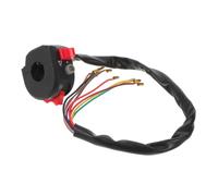 Interrupteur Multifonction pour Moto, Guidon 22mm, Alliage Plastique | Commande au Guidon Gauche, Arrêt Rapide et Démarrage Électrique, Noir, pour Scooter et Moped