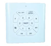 Interrupteur mural à télécommande à 6 vitesses pour ventilateur compatible avec la plupart des modèles de plafonniers pour ventilateur avec direction réversible