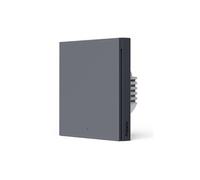 Interrupteur mural connecté Aqara H1 EU Zigbee 3.0 sans neutre Gris Plastique 8x8x4cm 3W Gris