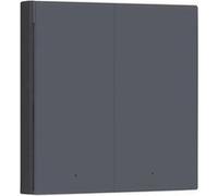 Aqara Interrupteur mural connecté H1 EU Zigbee 3.0 double bouton sans neutre antisurchauffe Gris