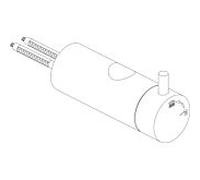 Interrupteur mural Ideal Standard SL B961891XG, noir soie