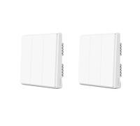 Interrupteur mural intelligent Aqara, communication ZigBee, options 1 bouton/2 boutons/3 boutons, D1 Pas de neutre 3KX2
