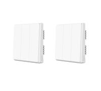 Interrupteur mural intelligent Aqara, communication ZigBee, options 1 bouton/2 boutons/3 boutons, D1avec neutre 3 X2