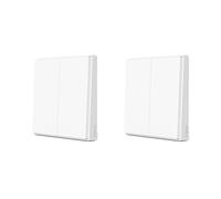 Interrupteur mural intelligent,sans fil Zigbee, pas besoin de neutre, 2XWireless 2 bouton