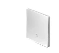 Interrupteur Mural,Interrupteur Va et Vient Interrupteur mural universel en verre trempé, 220 V, 1/2/3/4 voies, panneau de boutons 1/2(White 1Gang,2Way)