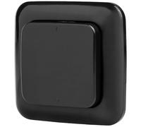 Interrupteur mural sans fil simple Smartwares Plug & Connect - Utilisation extérieure - 1 canal - Système domotique Noir SH4-90160