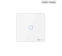 Interrupteur mural sans fil SONOFF T2EU-RF 433MHz - Blanc - 1 canal - Télécommande autocollante