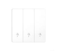 Interrupteur Mural Sensible pour voix pour alexa Google Home(3way) | Détection humaine 10GHz, extinction auto, économie , pour idéal couloir entrée