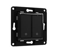 Shelly Interrupteur mural Wall Switch 2 Noir