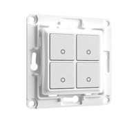 Shelly Interrupteur mural Wall Switch 4 – 4 boutons – Blanc 8 x 8 cm