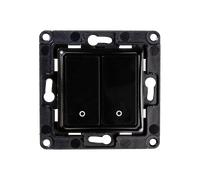 Interrupteur mural Shelly - Interrupteur mural à 1, 2 ou 4 boutons - Noir