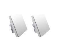 Interrupteur mural Smart Home, contrôle sans fil ZigBee, télécommande compatible avec Mijia Homekit, 2X avec neutre 1Key