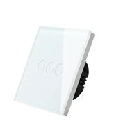 Interrupteur mural tactile intelligent, 1/2/3 gangs, commande intelligente, interrupteur moderne pour usage domestique en intérieur(3Gang White)