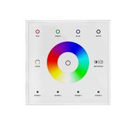 Interrupteur Mural, Variateur, Contrôleur LED, Panneau Tactile Mural pour Bande LED RGBWW DC12 V-24 V, Blanc