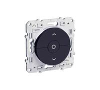 Interrupteur ou boutonpoussoir Schneider ODACE pour volet roulant S540208 Gris anthracite G