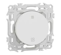 Interrupteur ou poussoir VMC 2 vitesses 10A - blanc - Odace II SCHNEIDER