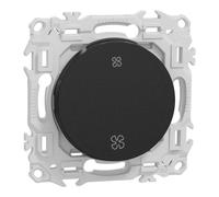 Interrupteur ou poussoir VMC 2 vitesses 10A - noir - Odace II SCHNEIDER