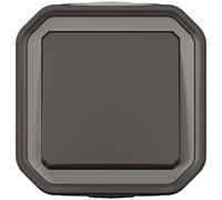 Interrupteur ou va-et-vient 10 A - Plexo - complet saillie - anthracite