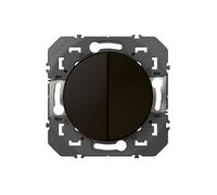 INTERRUPTEUR OU VA ET VIENT + BOUTON POUSSOIR NOIR COMPOSABLE DOOXIE LEGRAND 095266