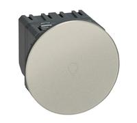 Interrupteur ou va-et-vient Céliane Surface tactile avec neutre 1000 W - titane - 67018 - Legrand