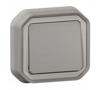 Legrand Interrupteur va-et-vient Plexo 069811L 10 A gris encastré
