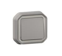Interrupteur ou va-et-vient étanche PLEXO 10 AX 250 V~ livré complet pour fixation en encastre gris (boîte de 10) LEGRAND 069811L