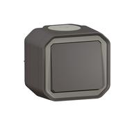 Interrupteur ou VV complet - saillie - étanche - anthracite - Plexo LEGRAND
