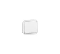 LEGRAND, Plexo New 069613L Interrupteur va-et-vient lumineux en saillie pour pièces humides 1 voie avec voyant de localisation intégré, 10 A, 230 V, IP55 - IK07, couleur : blanc ultra