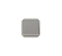 Interrupteur ou va-et-vient témoin avec voyant étanche Plexo 10AX 250V~ IP55 IK08 avec enjoliveur finition gris - 069512L - Legrand