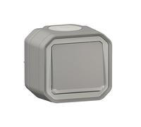 Legrand Interrupteur va-et-vient témoin Plexo 069712L 10A 250V étanche IP55 IK08 Gris