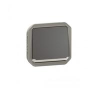 Interrupteur ou VV lumineux composable - étanche - avec enjoliveur - anthracite - Plexo LEGRAND