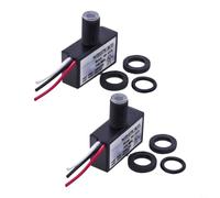 Interrupteur photoélectrique 120 V Capteur crépusculaire résistant aux intempéries Capteur de contrôle de la lumière 120 V Automatique Marche Arrêt Noir Extérieur pour interrupteur d'éclairage IP65