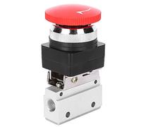 Interrupteur Pneumatique, Alliage en Aluminium 2 Position 3 Way G1 / 8 Pneumatique Valve Mécanique Pneumatique Salle de L'interrupteur D'air pour L'équipement Mécanique et les