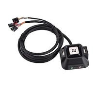 Interrupteur pour boîtier d’Ordinateur de Bureau avec Deux Ports USB 2.0, Bouton de réinitialisation d’Alimentation, Prises Audio et Micro, câble d’Extension de 1,55 m pour Le café