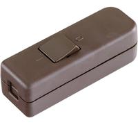 Interrupteur pour câble souple interBär 8006-009.01 marron 1 x Off/On 6 A 1 pc(s)
