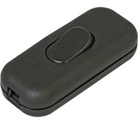 Interrupteur pour câble souple Kopp 191305001 avec décharge de traction noir 1 x Off/On 6 A 1 pc(s)