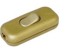 Interrupteur pour câble souple Kopp 191307003 avec décharge de traction or 1 x Off/On 2 A 1 pc(s)