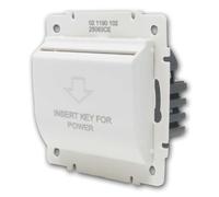 Interrupteur pour Carte Clé Hotel Encastrable LOGI Blanc