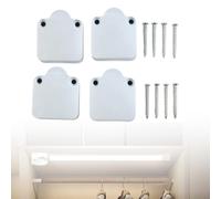 Interrupteur pour contact Placard 32x34mm Ouverture pour porte | Activation automatique, ouverture pour porte allume, fermeture éteint, pour idéal cuisine dressing, 4 incluses